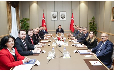 OSTİM Küme Başkanları Cumhurbaşkanı Yardımcısı Cevdet Yılmaz'ı Ziyaret Etti