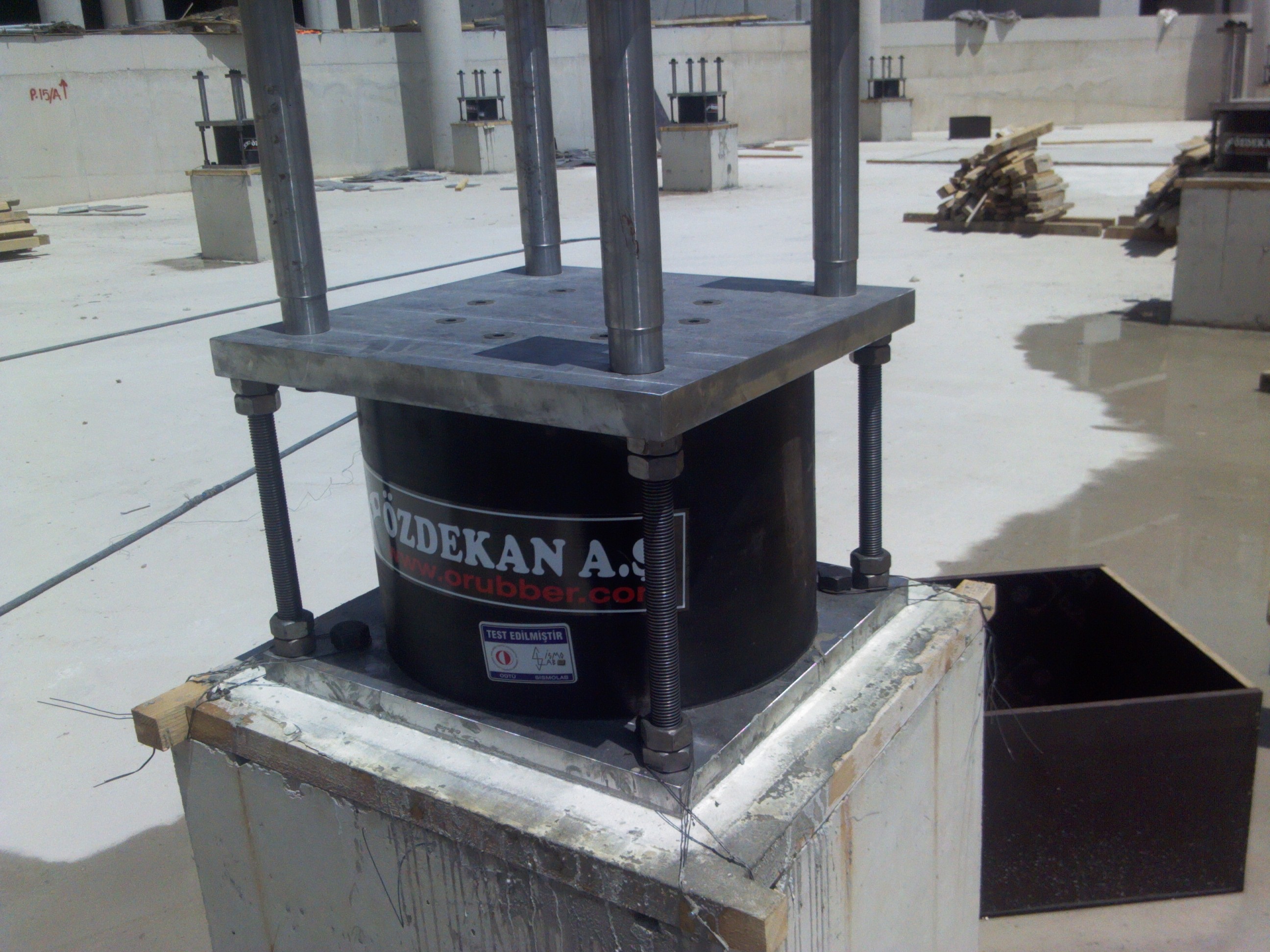 Seismic Isolators - Seismic İsolation - LRB -(Lead Rubber Bearings) Isolator EN 15129- EN 1337 - DIN 4141 - ASTM D 4014 - BS 5400 - AASTHO M251 - AS 5100-4