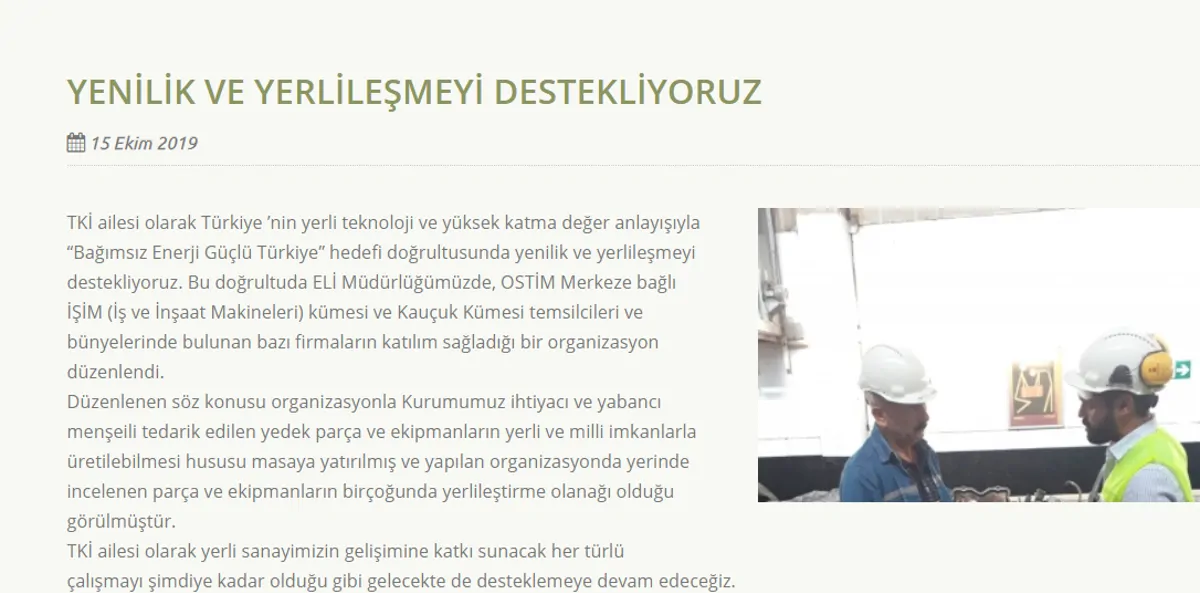 Basın'dan-Türkiye Kömür İşletmeleri
