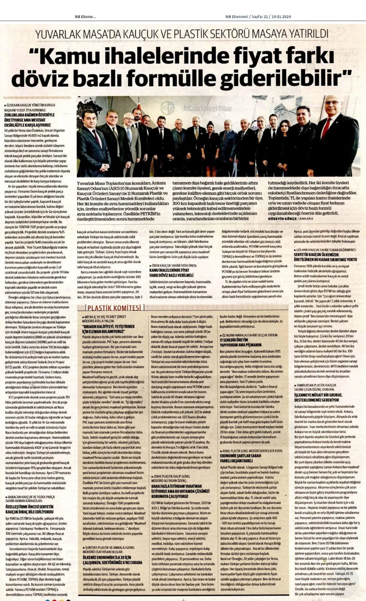 "Kamu İhalelerinde Fiyat Farkı Döviz Bazlı Formülle Giderilebilir"