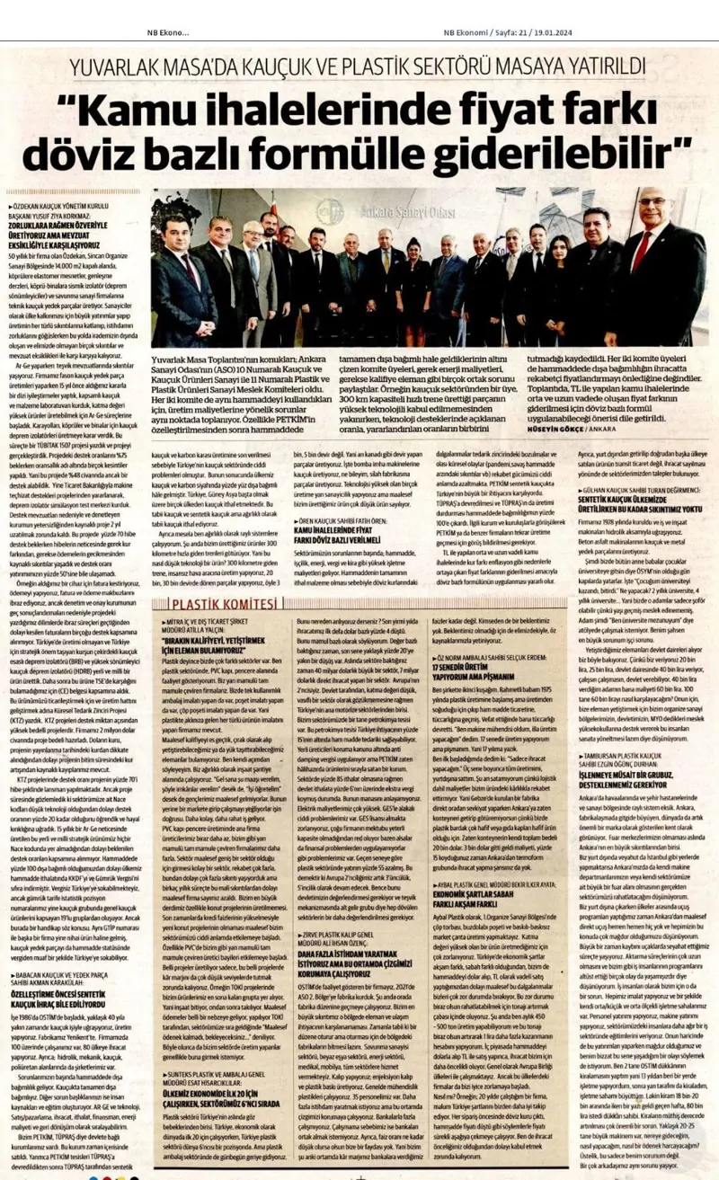 "Kamu İhalelerinde Fiyat Farkı Döviz Bazlı Formülle Giderilebilir"