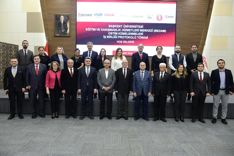 Başkent Üniversitesi Eğitim ve Danışmanlık Hizmetleri Merkezi (BEDAM), OSTİM Kümelenmeleriyle İş Birliği Protokolü İmzaladı