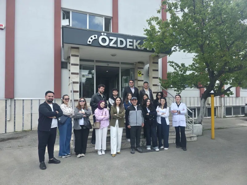 Students from Gazi University's Vocational School of Technical Sciences examined production processes on-site at Özdekan Rubber.