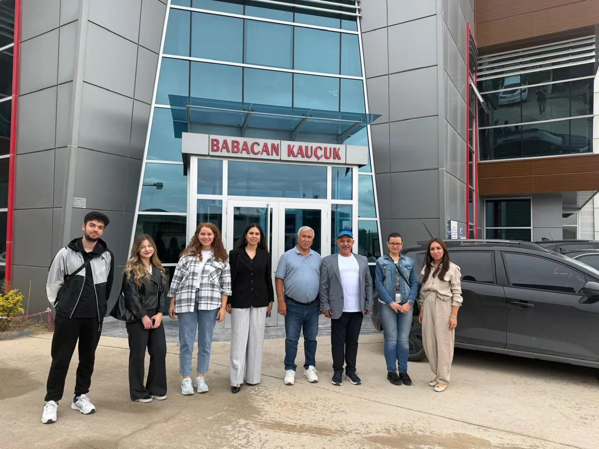 BELTEK students examined the production processes on-site at Babacan Rubber.