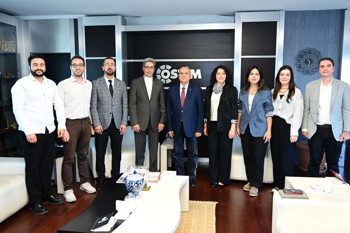 İran İslam Cumhuriyeti Büyükelçiliği Ticaret Müsteşarı Asqar Omidi OSTİM’i Ziyaret Etti